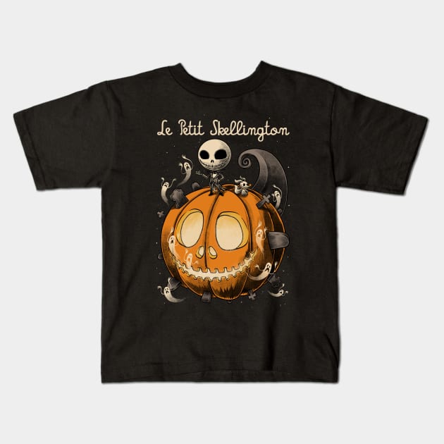 Le Petit Skeleton - Halloween Animation Gift Kids T-Shirt by Studio Mootant